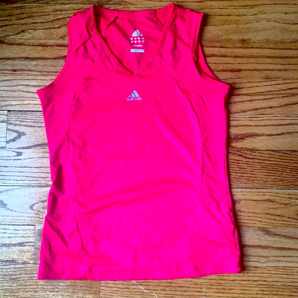 Adidas Clima365 Tank Red Sleeveless Sz S